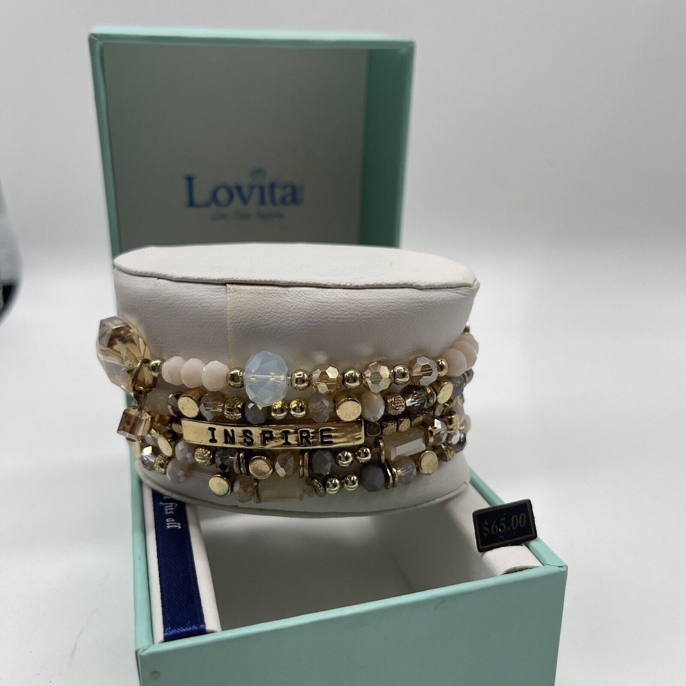 Lovita INSPIRE 5 Piece Stretch Bracelet Set New